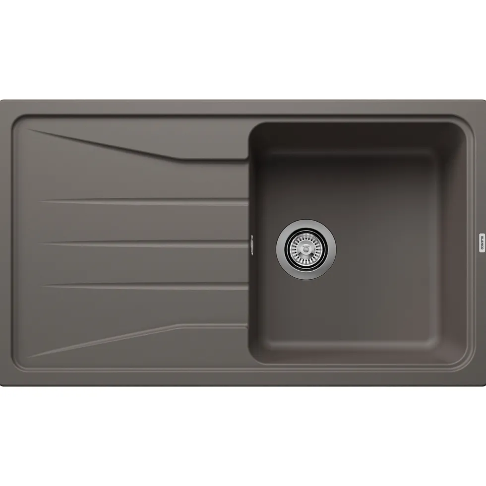 Blanco Sona 5 S Compact 1 Bowl Inset Silgranit Composite Kitchen Sink & Waste with Reversible Drainer - 860 x 500mm