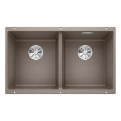 Blanco Subline 2 Bowl Undermount Silgranit Composite Kitchen Sink & Waste - 755 x 460mm