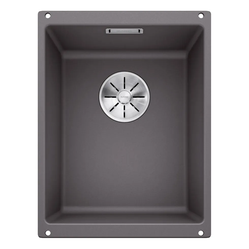 Blanco Subline 320-U Ultra Compact 1 Bowl Undermount Silgranit Composite Kitchen Sink & Waste - 350 x 460mm