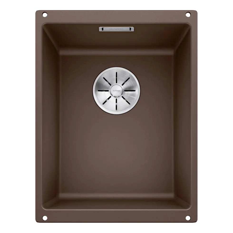 Blanco Subline 320-U Ultra Compact 1 Bowl Undermount Silgranit Composite Kitchen Sink & Waste - 350 x 460mm
