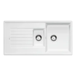 Blanco Zia 6 S 1.5 Bowl Inset Silgranit Composite Kitchen Sink & Waste with Reversible Drainer - 1000 x 500mm