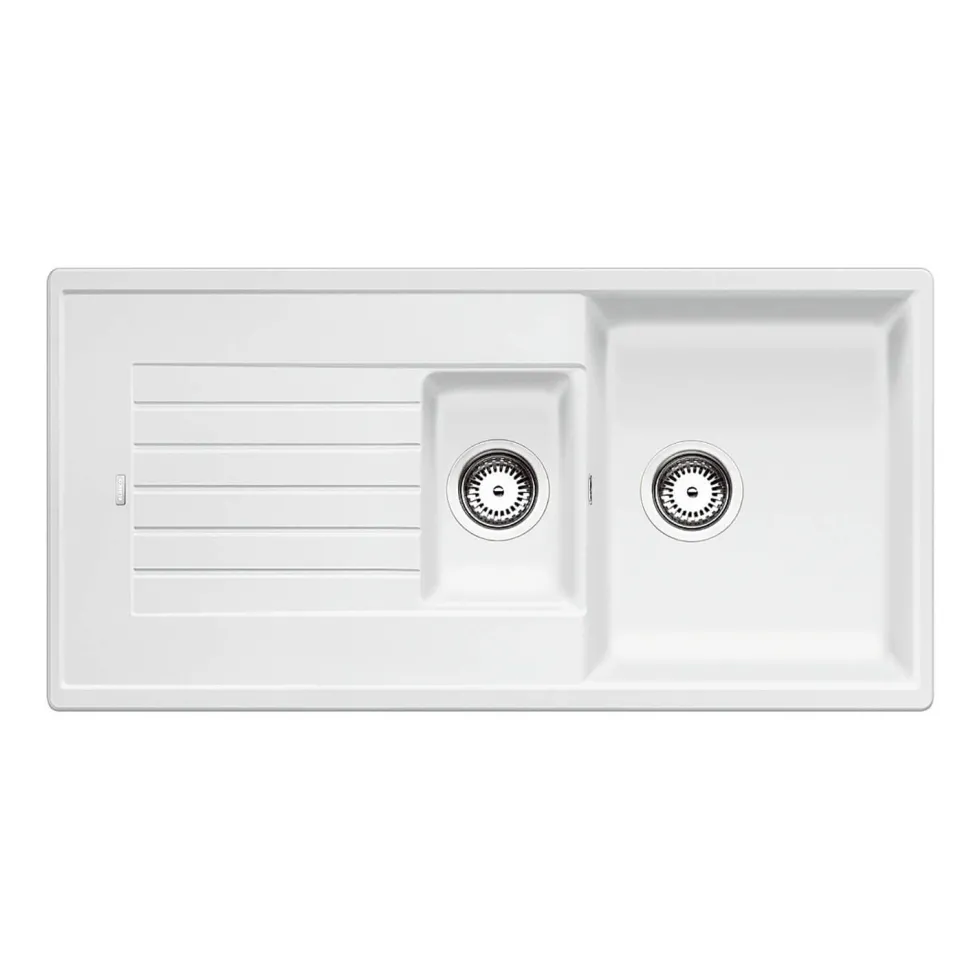Blanco Zia 6 S 1.5 Bowl Inset Silgranit Composite Kitchen Sink & Waste with Reversible Drainer - 1000 x 500mm
