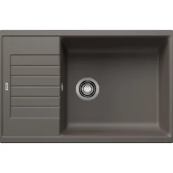 Blanco Zia XL 6 S Compact 1 Bowl Inset Silgranit Composite Kitchen Sink & Waste with Reversible Drainer - 780 x 500mm