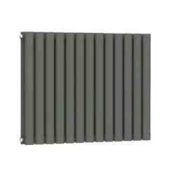 Brenton Oval Double Panel Horizontal Radiator - 600 x 780mm