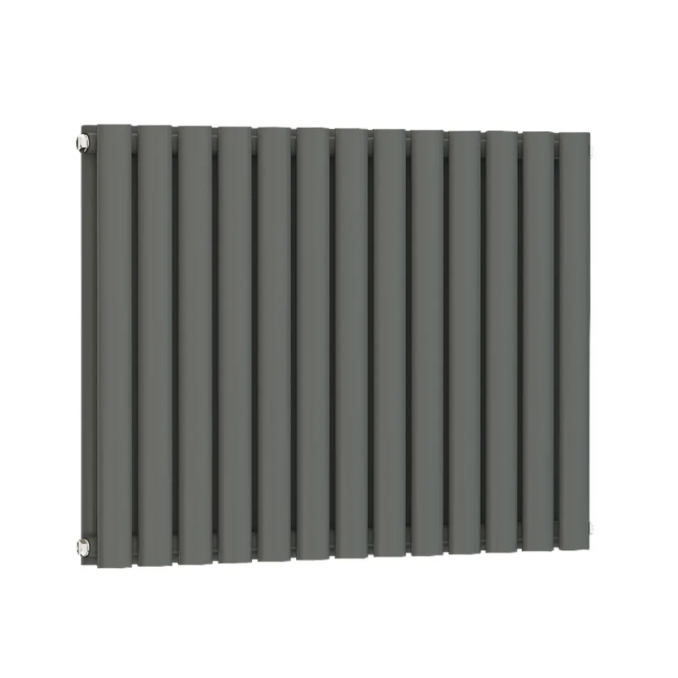 Brenton Oval Double Panel Horizontal Radiator - 600 x 780mm
