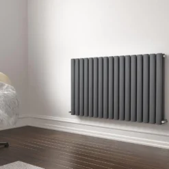 Brenton Oval Double Panel Horizontal Radiator - 600 x 1020mm