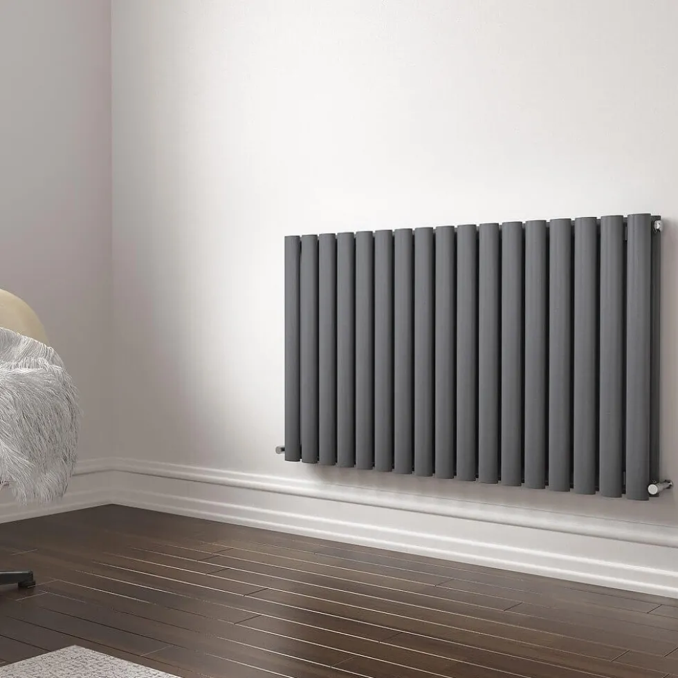 Brenton Oval Double Panel Horizontal Radiator - 600 x 1020mm