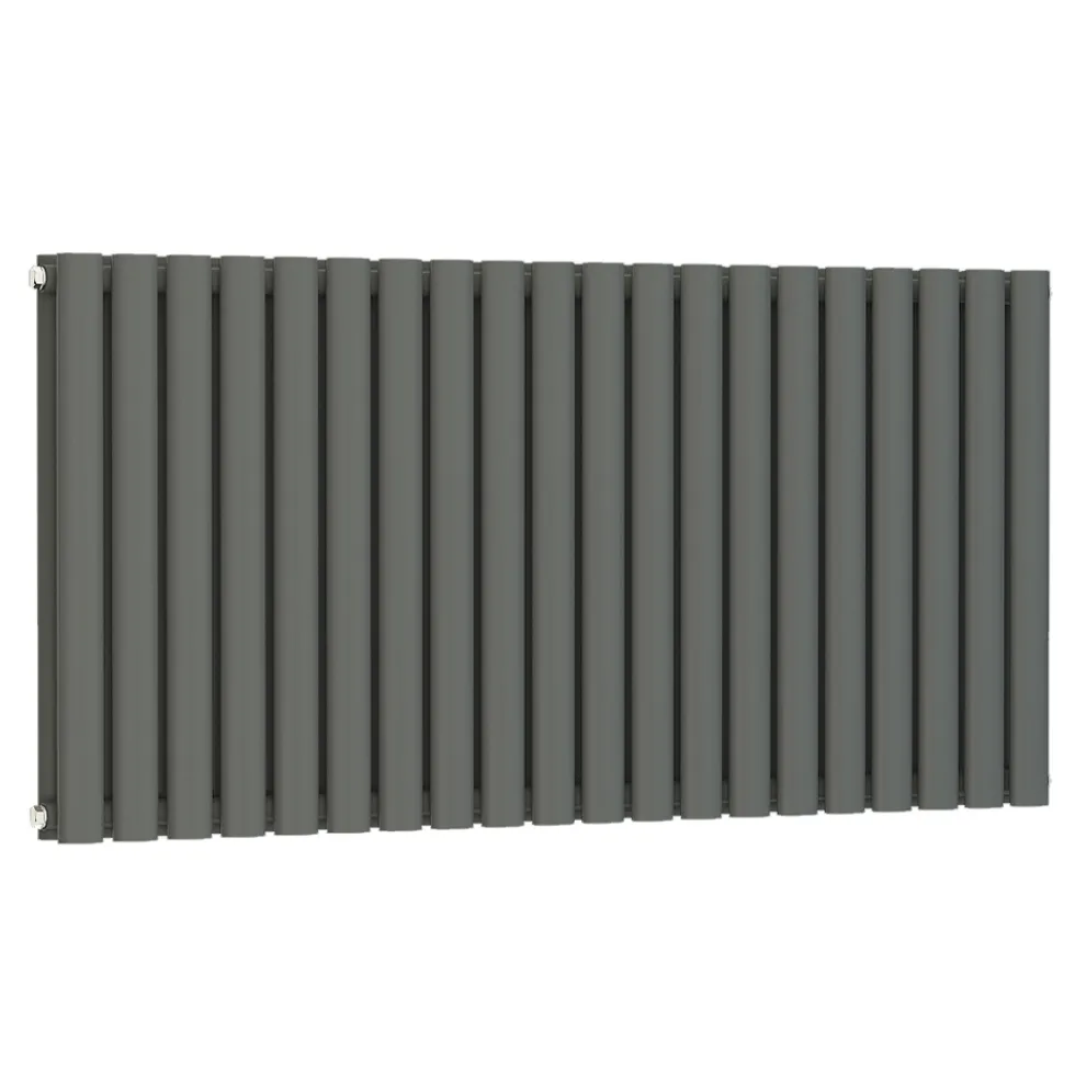 Brenton Oval Double Panel Horizontal Radiator - 600 x 1200mm