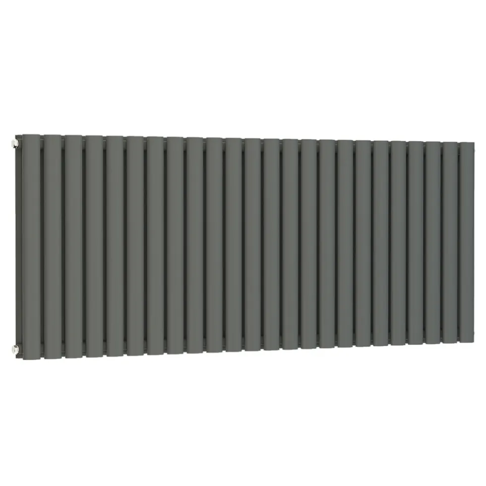 Brenton Oval Double Panel Horizontal Radiator - 600 x 1440mm