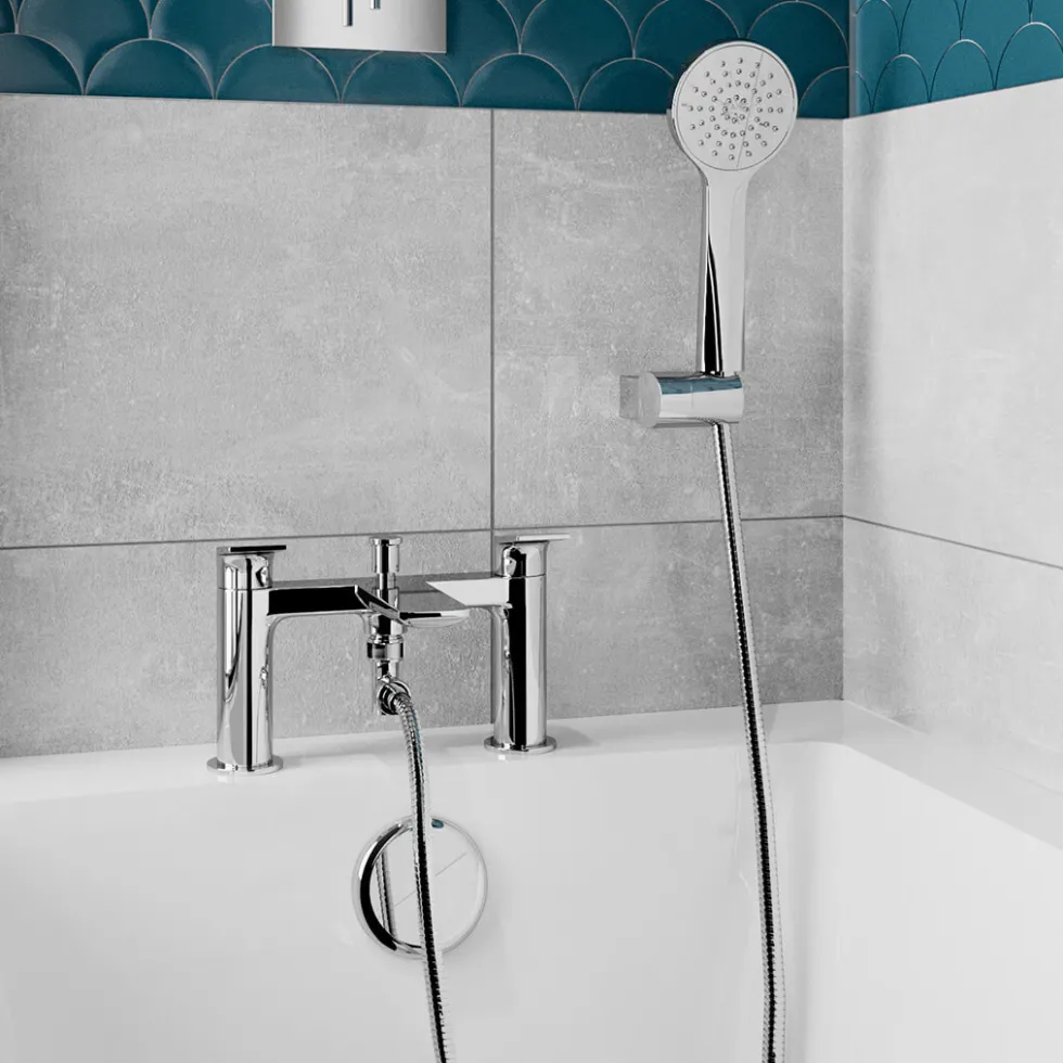 Britton Bathrooms Greenwich Bath Shower Mixer Tap - Chrome
