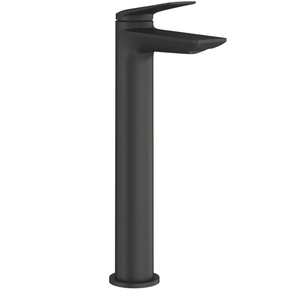 Britton Bathrooms Greenwich Tall Basin Mixer Tap - Matt Black