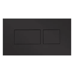 Britton Bathrooms Hoxton Dual Flush Plate and Cistern - Matt Black