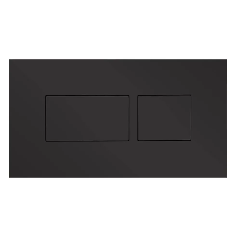 Britton Bathrooms Hoxton Dual Flush Plate and Cistern - Matt Black