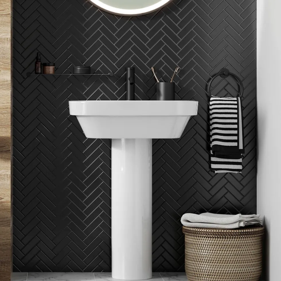 Britton Bathrooms Hoxton Shelf - Matt Black