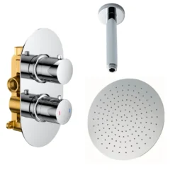Brooke Concealed Shower Valve & Fixed Shower Head Package