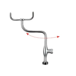 Burlington Anglesey Regent Tall Deck Mounted Bath Shower Mixer with Straight Valves