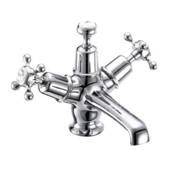 Burlington Claremont Basin Mixer Tap with High Central Indice & Waste