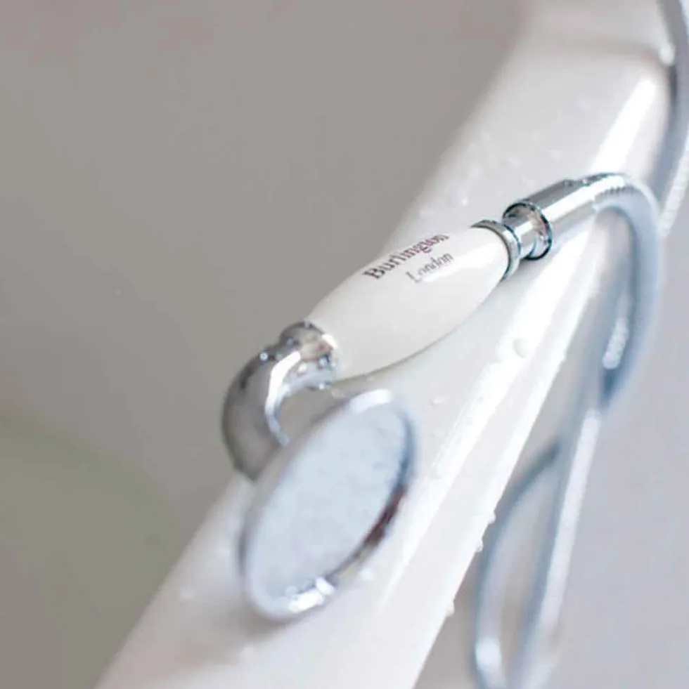 Burlington Claremont Wall Mounted Straight Bath Shower Mixer with S Adjuster