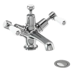 Burlington Kensington Basin Mixer Tap with High Central Indice & Waste