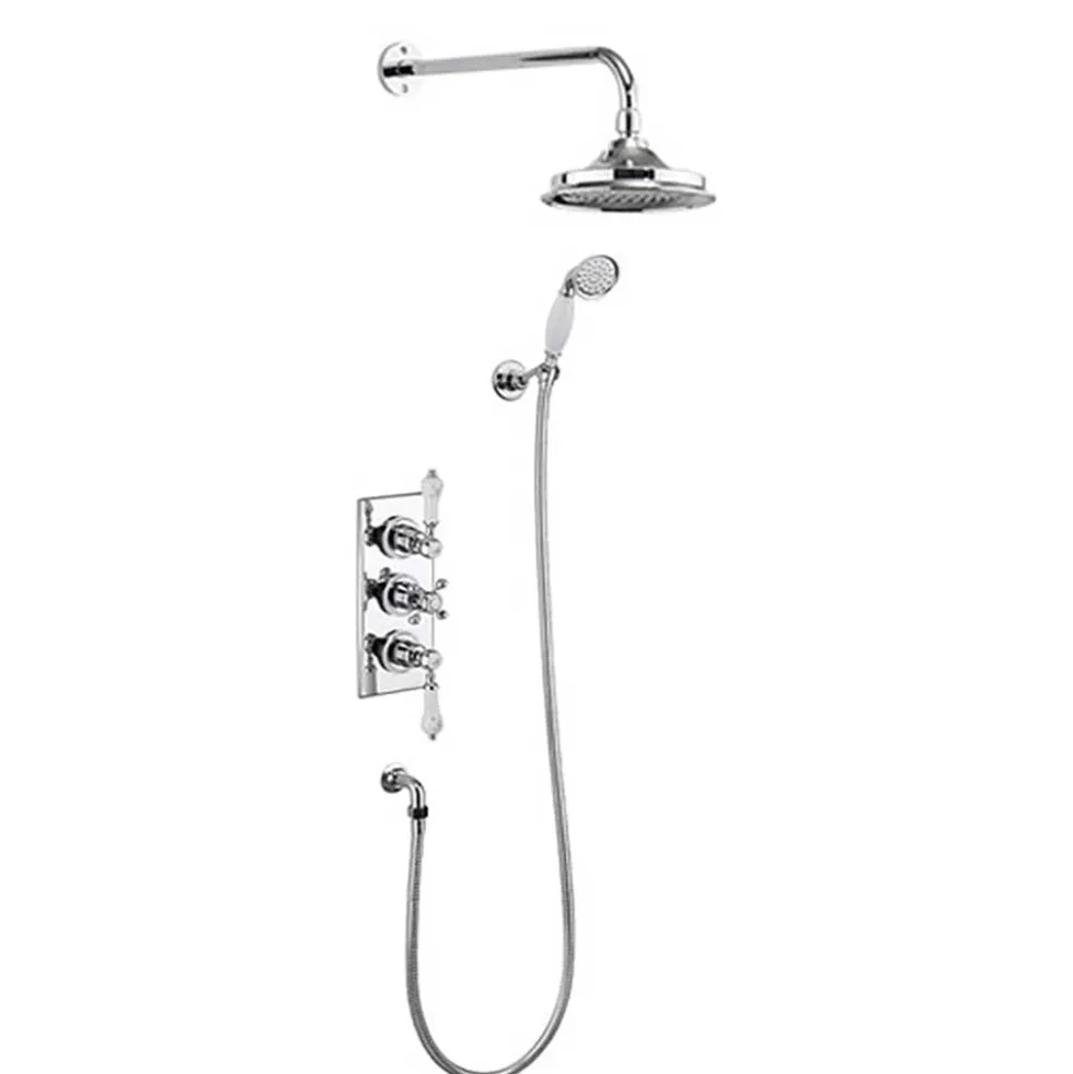 Burlington Trent Thermostatic Shower with Head & Handset