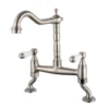 Butler & Rose Alba French Kitchen Bridge Mixer - Brushed Nickel