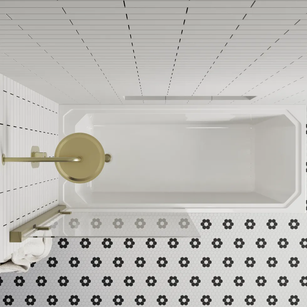 Butler & Rose Art Deco Shower Bath & Shower Screen