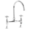 Butler & Rose Barbier Crosshead Kitchen Bridge Mixer - Polished Chrome