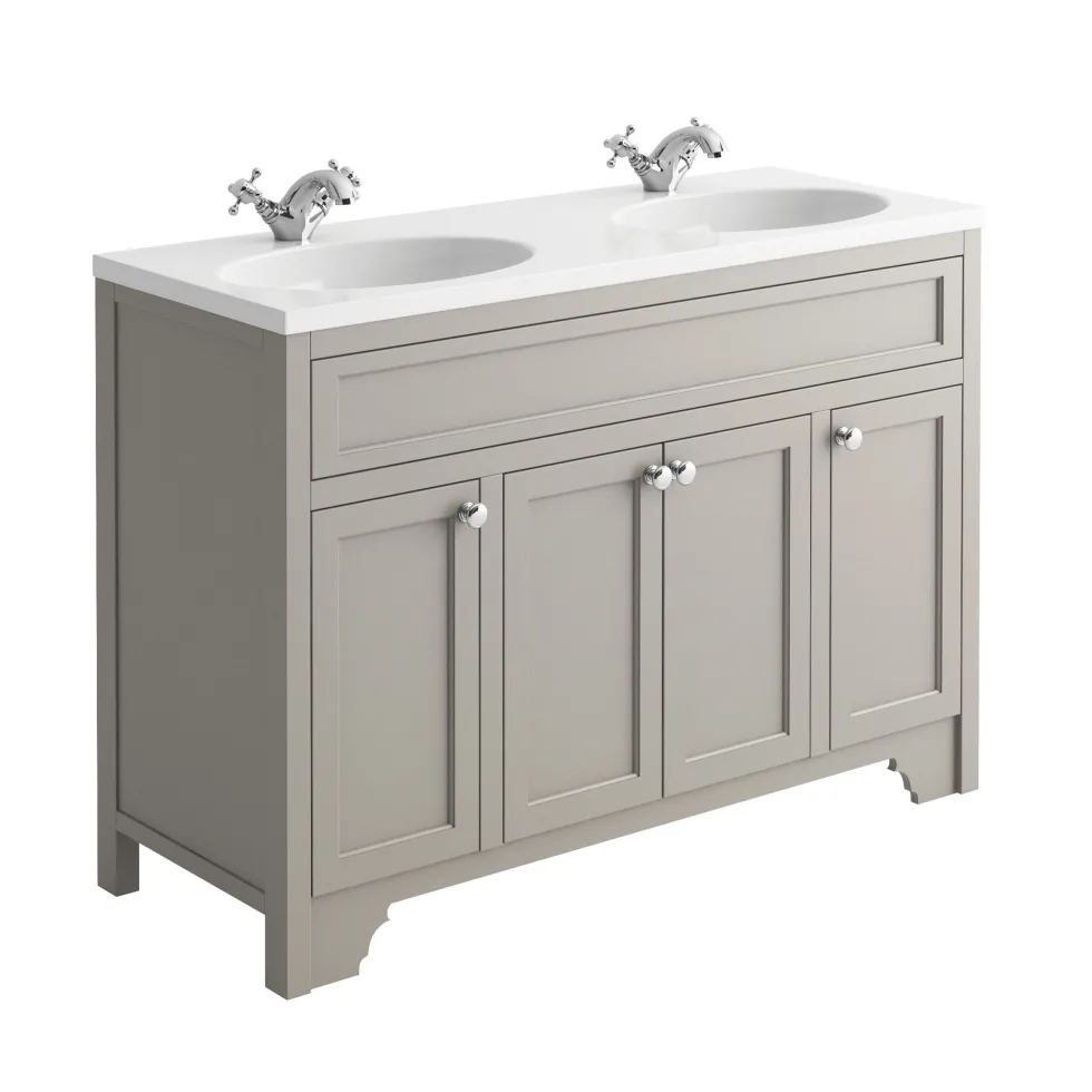 Butler & Rose Beatrice 1200mm Floorstanding Double Basin Vanity Unit