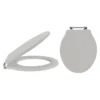 Butler & Rose Benedict Stone Grey Soft Closing Top Fix Toilet Seat
