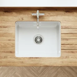 Butler & Rose Bryn 1 Bowl Fireclay Ceramic Inset/Undermount Kitchen Sink - 548mm x 442mm