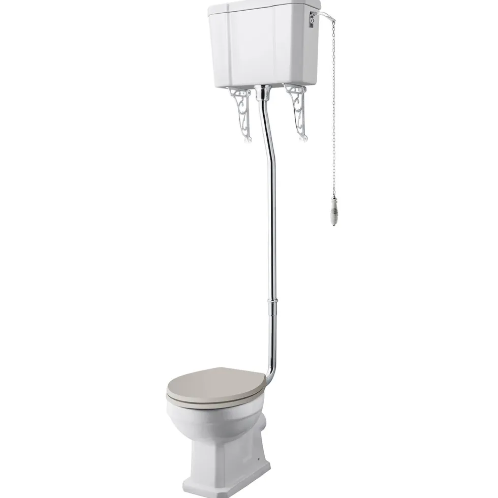 Butler & Rose Catherine High Level Toilet with Pan, Cistern & Flush Pipe Kit