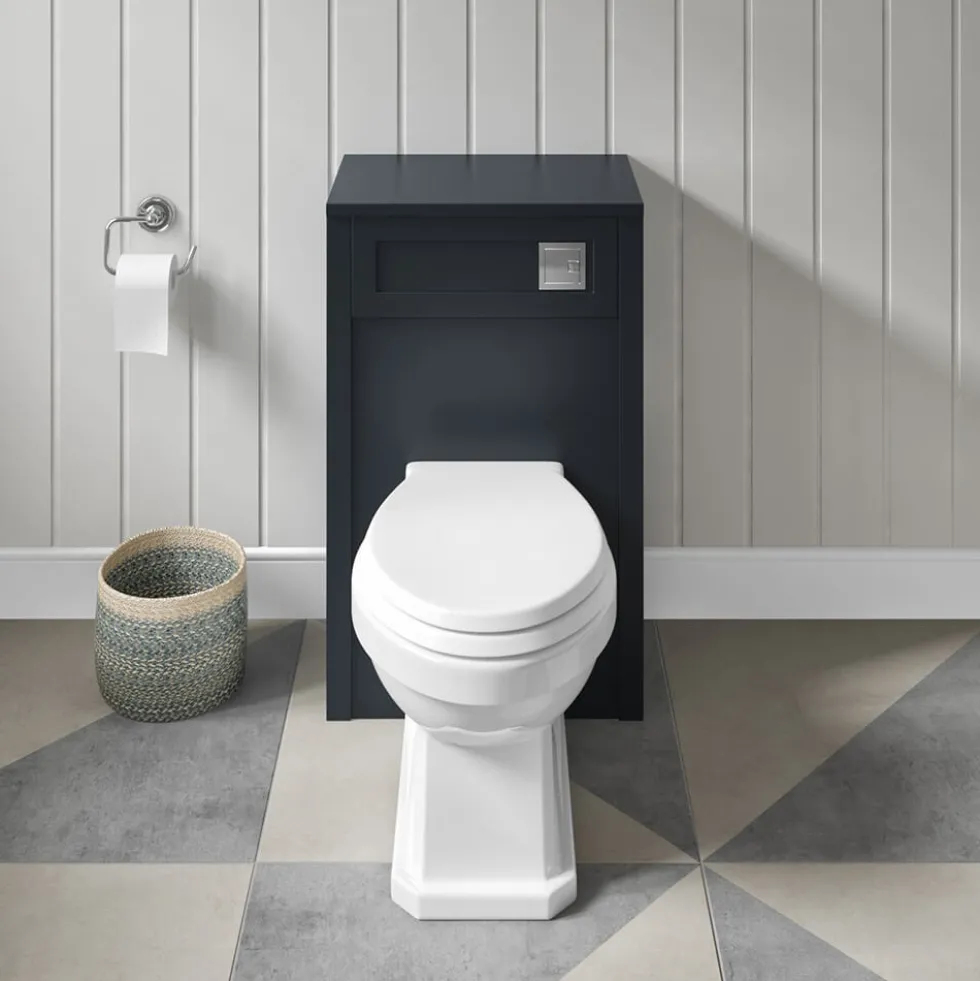 Butler & Rose Catherine 500mm Back to Wall Toilet Unit - Shadow Grey