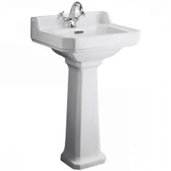Butler & Rose Catherine 500mm Full Pedestal & Basin - 1 Tap Hole