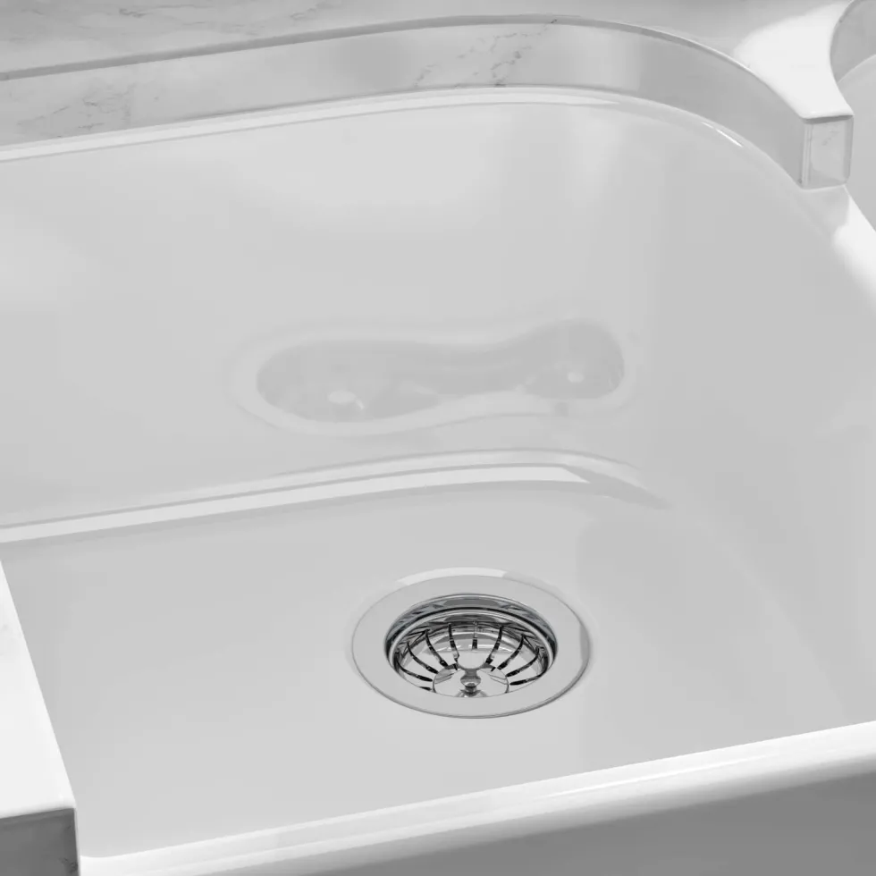 Butler & Rose Ceramic Fireclay Double Belfast Kitchen Sink - 795 x 500mm