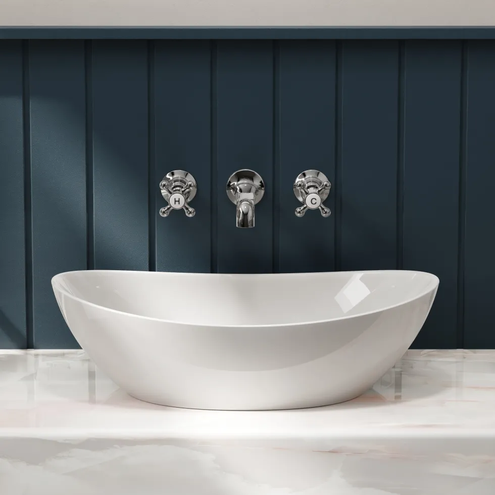 Butler & Rose Ceramic Oval Countertop Basin - 560mm