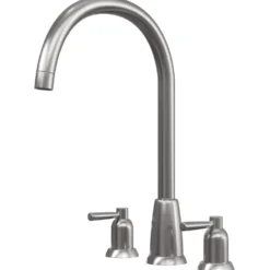 Butler & Rose Daphne 3 Hole Curved Spout Kitchen Mixer Tap with Lever Handles