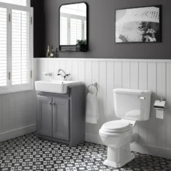 Butler & Rose Darcy Traditional Close Coupled Toilet (Excluding Seat)