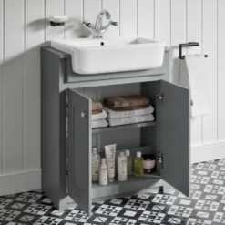 Butler & Rose Darcy Traditional Floorstanding Vanity Unit with Belfast Basin