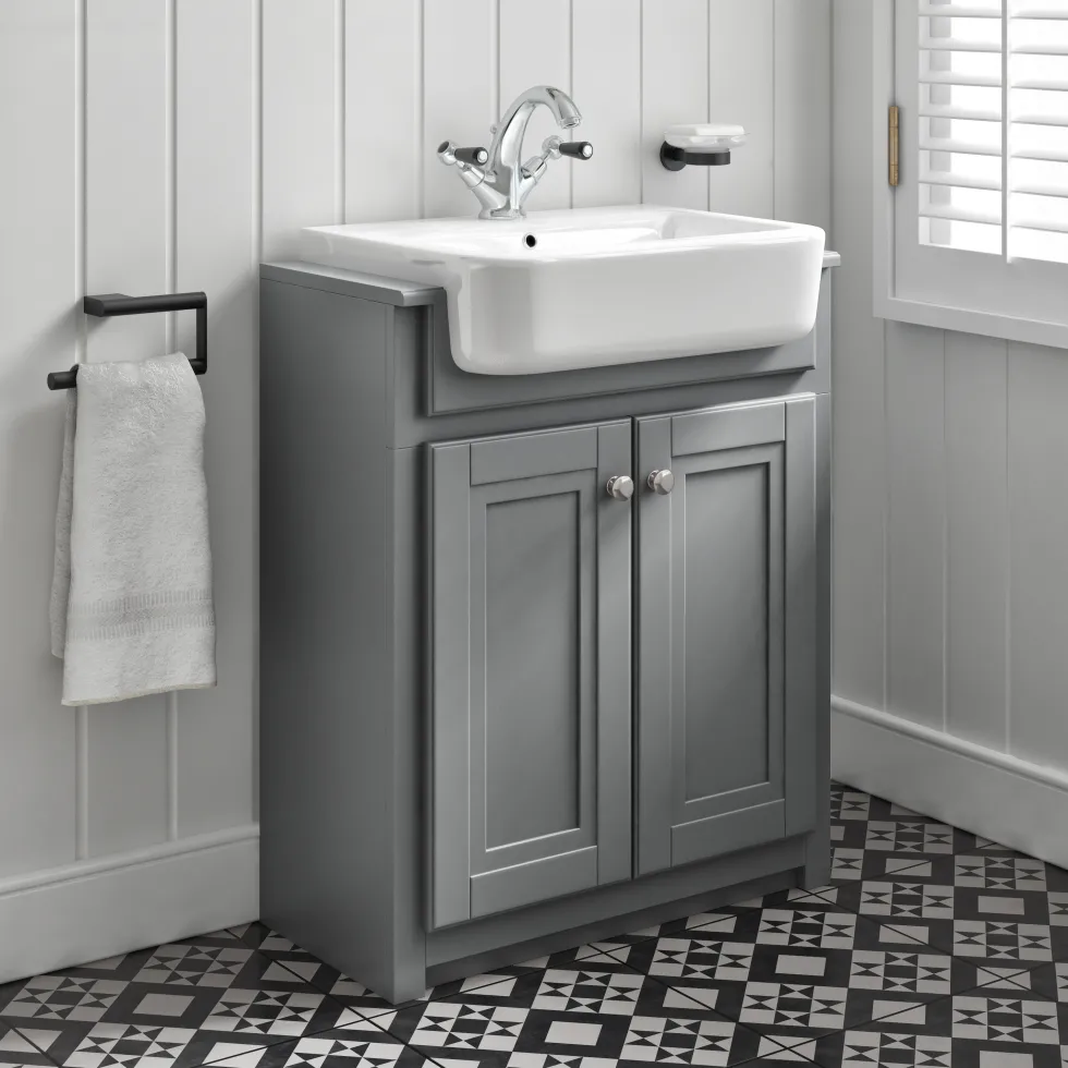 Butler & Rose Darcy Traditional Floorstanding Vanity Unit with Belfast Basin