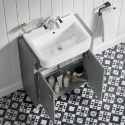 Butler & Rose Darcy Traditional Floorstanding Vanity Unit with Belfast Basin