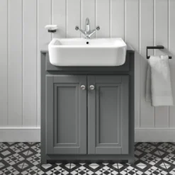 Butler & Rose Darcy Traditional Floorstanding Vanity Unit with Belfast Basin