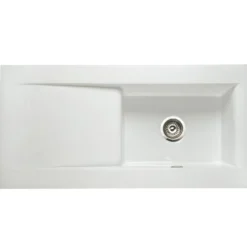 Butler & Rose Dream 1 Bowl White Ceramic Fireclay Kitchen Sink & Victoria Traditional Kitchen Mixer Tap