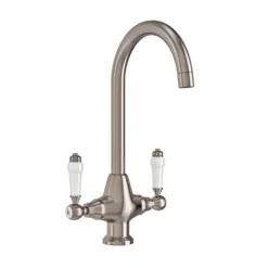 Butler & Rose Elizabeth Traditional Mono Kitchen Mixer - Brushed Nickel