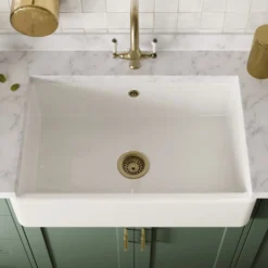 Butler & Rose Heavy Duty Large Belfast / Butler Ceramic Fireclay Kitchen Sink - 795 x 500mm