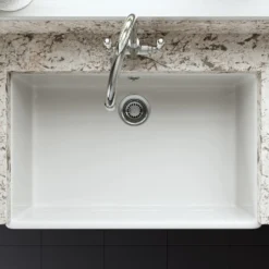 Butler & Rose Large Belfast / Butler Ceramic Fireclay Kitchen Sink - 795 x 500mm