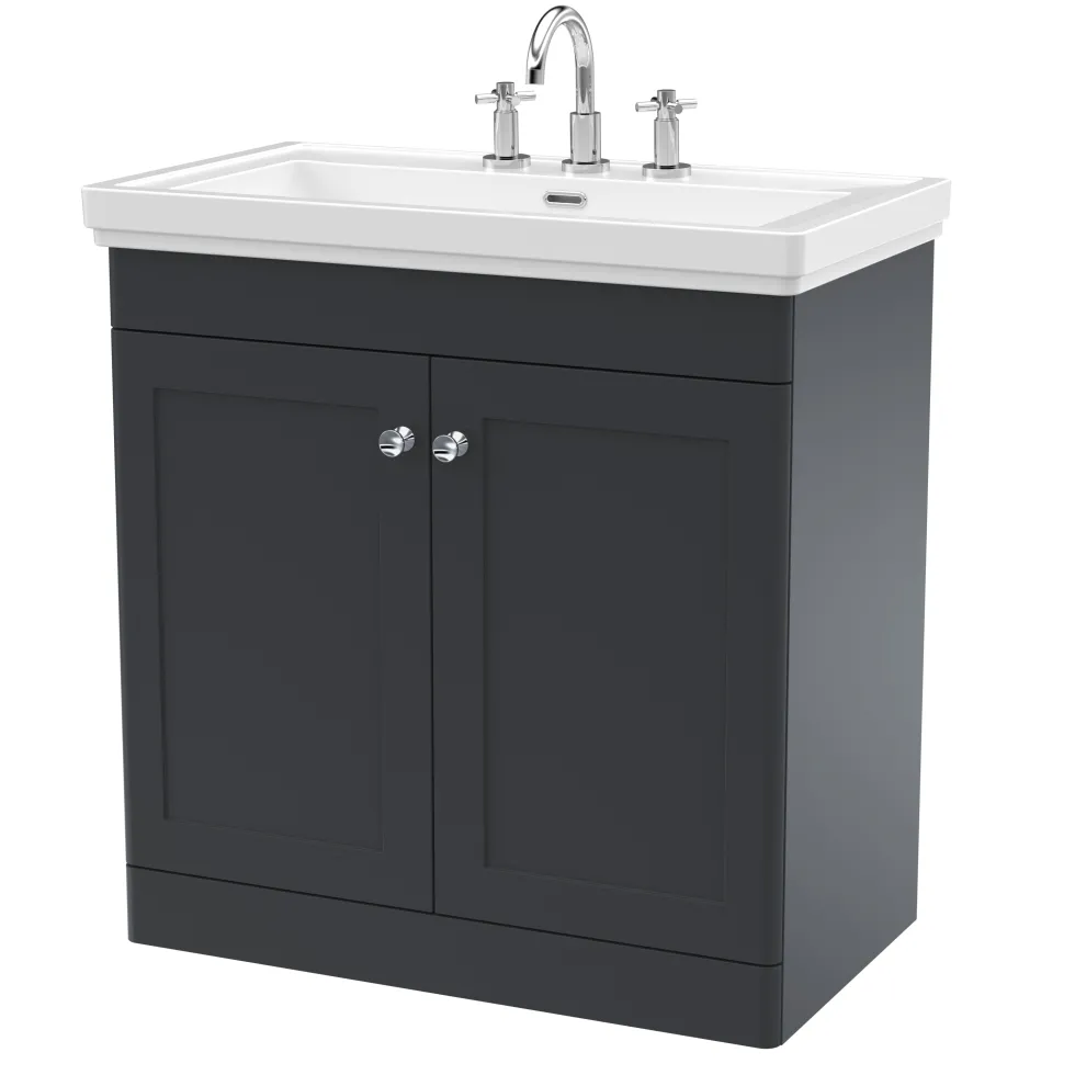 Butler & Rose Ophelia 800mm Floorstanding 2 Door Vanity Unit & Basin