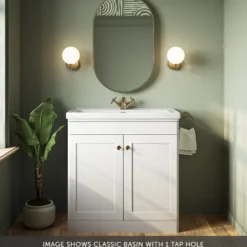 Butler & Rose Ophelia 800mm Floorstanding 2 Door Vanity Unit & Basin
