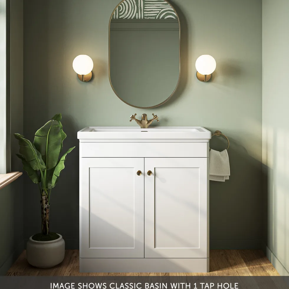Butler & Rose Ophelia 800mm Floorstanding 2 Door Vanity Unit & Basin