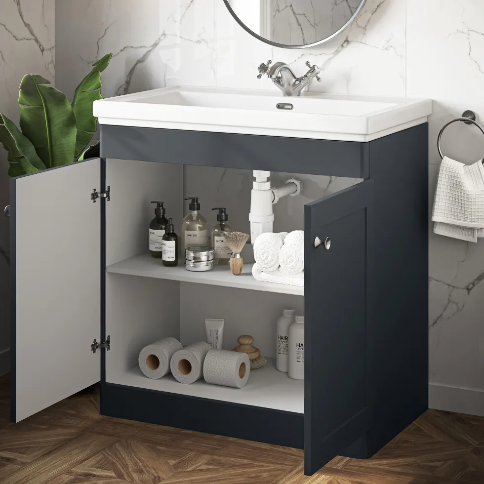 Butler & Rose Ophelia 800mm Floorstanding 2 Door Vanity Unit & Basin