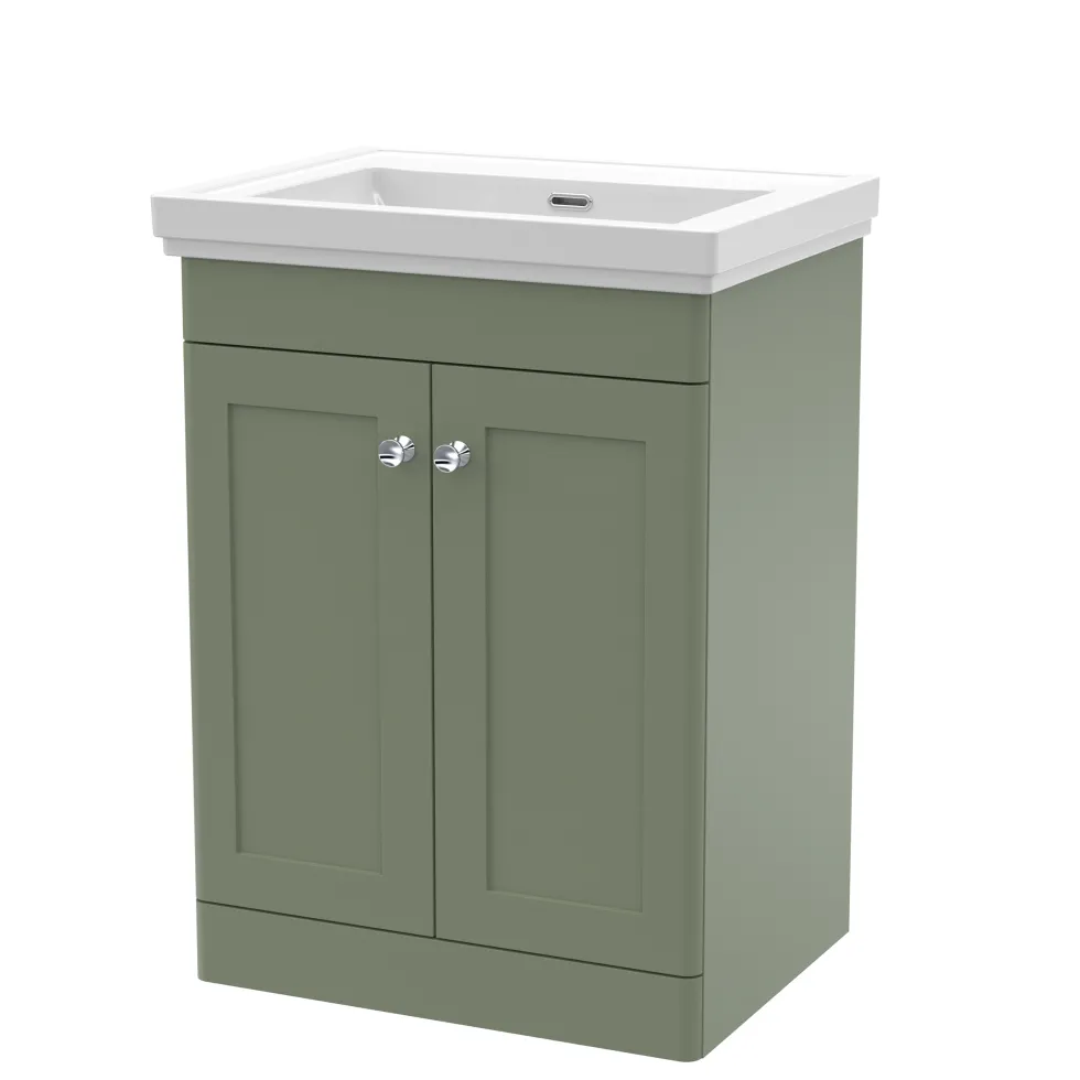 Butler & Rose Ophelia 600mm Floorstanding 2 Door Vanity Unit & Basin